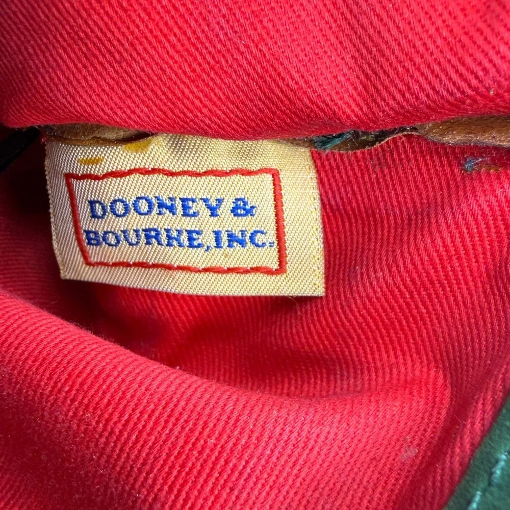 Dooney & Bourke Florentine Leather Triple Zip Crossbody Bag Tan Tassel Messenger